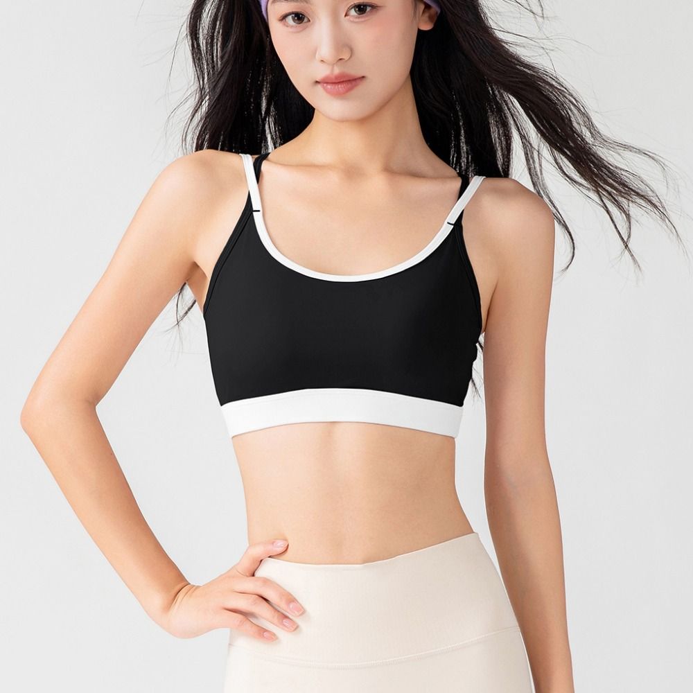 Fitness Yoga Youth - Cross Belt Seamless Sports Bra Beauty