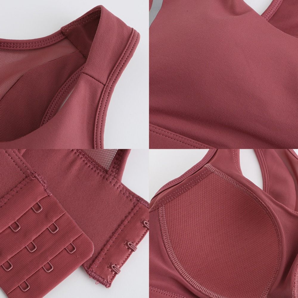 Fitness Yoga Youth - Solid Color I-shaped Sports Bra Anti-shake