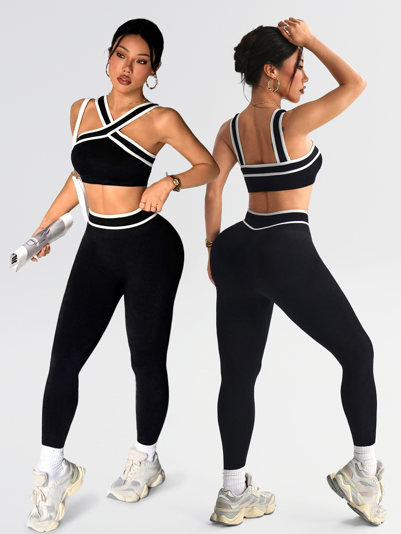 Yoga Fitness Zumba - 2 pcs Women Seamless Yoga Sets