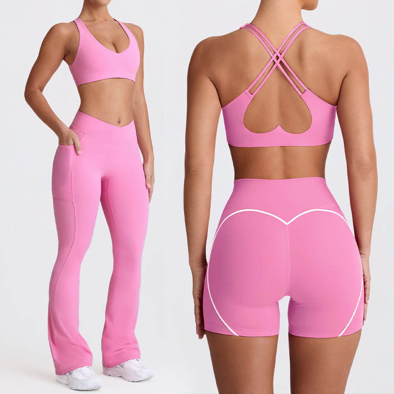Yoga Fitness Zumba - Naked Feel Quick-Dry Yoga Set Strappy