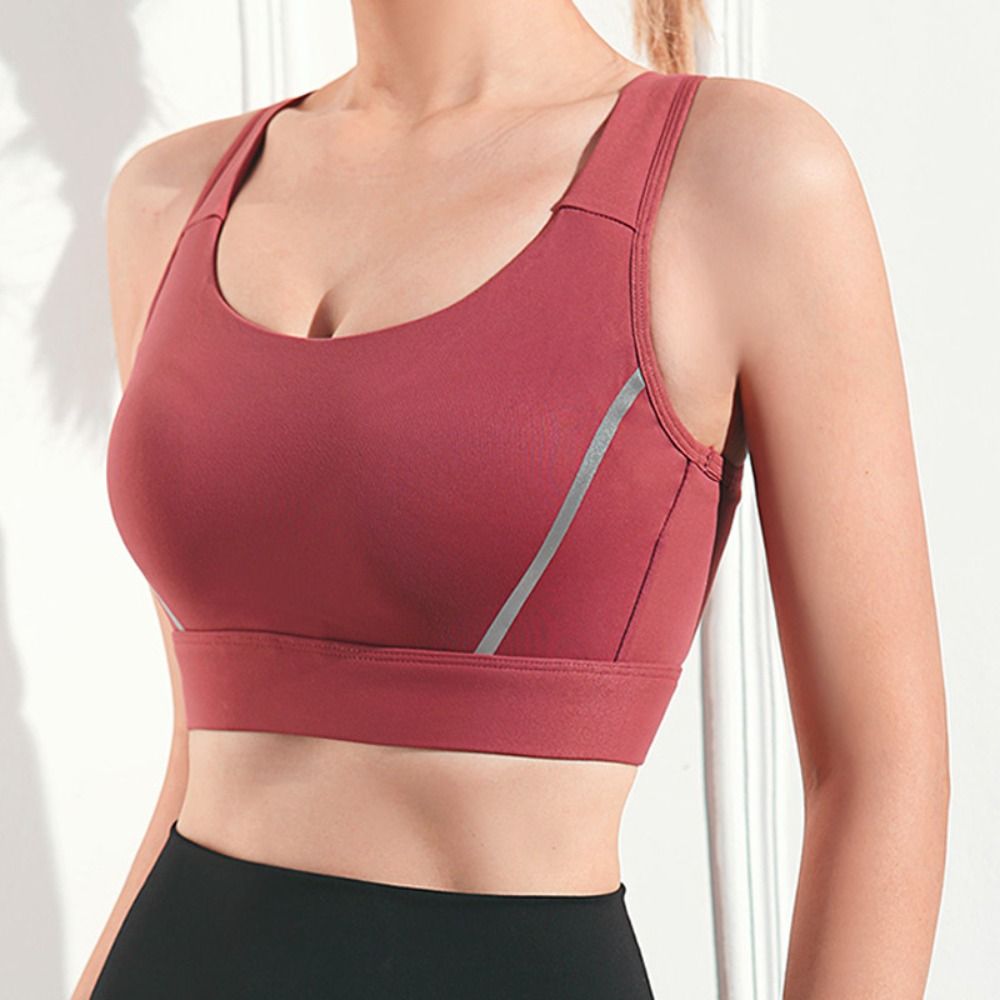 Solid Color I-shaped Sports Br - Fitness Yoga Youth avaliação e preço