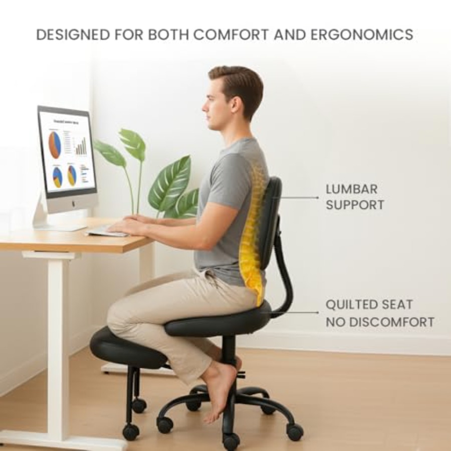 Cross Legged Office Chair Medi - Yoga & Fitness With Denise avaliação e preço