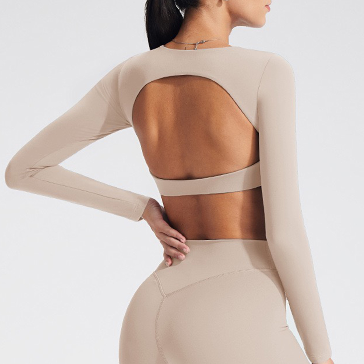 Women's long-sleeved yoga top  - Yoga & Fitness With Denise avaliação e preço
