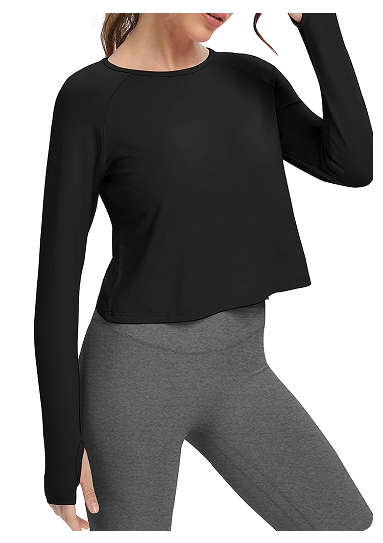Women's Long Sleeve Yoga vest  - Yoga & Fitness With Denise avaliação e preço