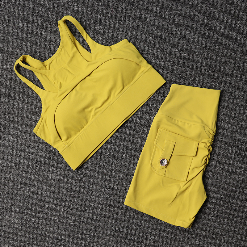Fitness Shorts Yoga Sets Women - Yoga Fitness Zumba avaliação e preço