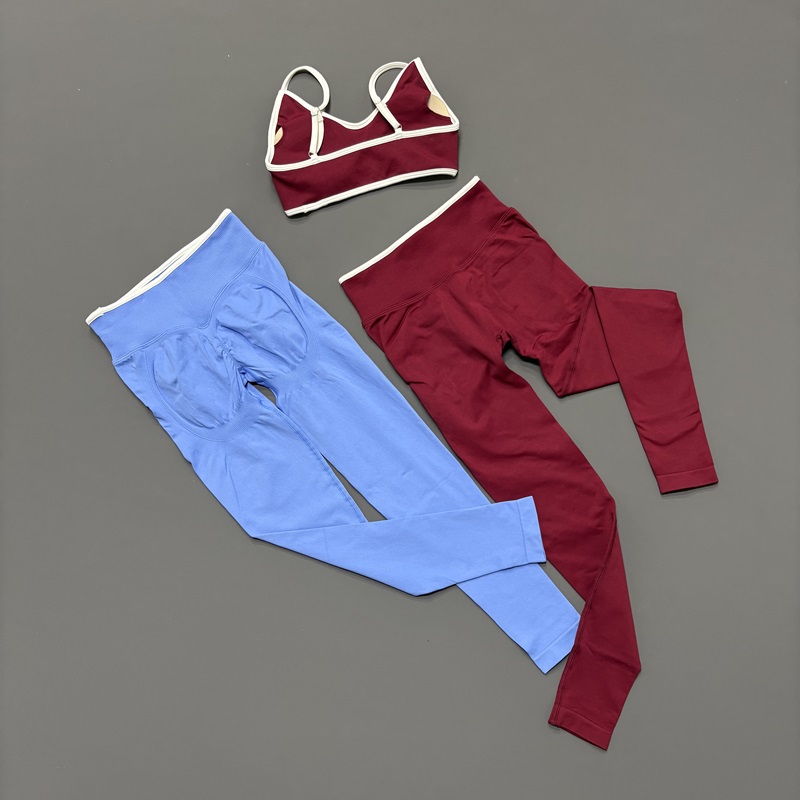 2 Pcs Sports Set Seamless Cont - Yoga Fitness Zumba avaliação e preço