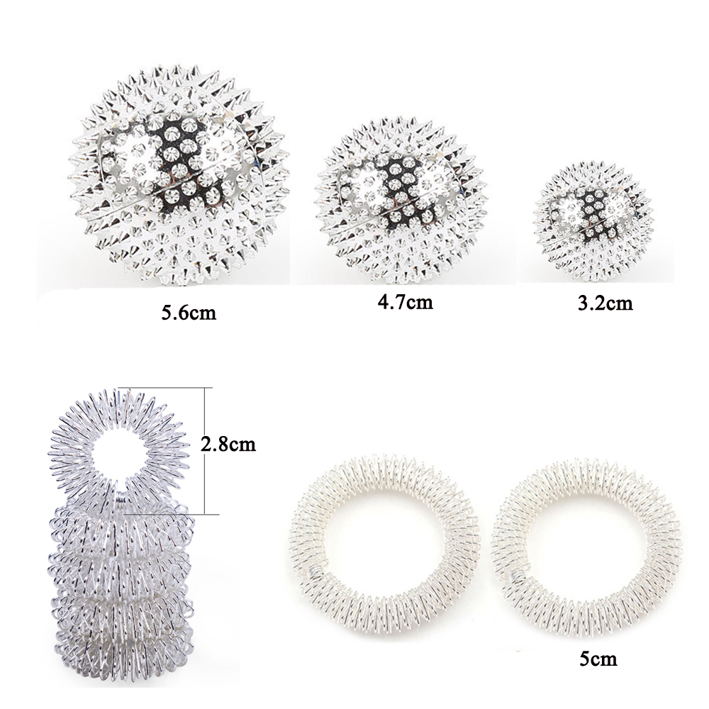 9Pcs/Lot Men Women Pressure Re - Yoga Fitness Massage avaliação e preço