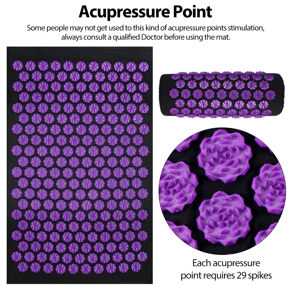 Acupressure Yoga Mat Kuznetsov - Yoga Fitness Massage avaliação e preço