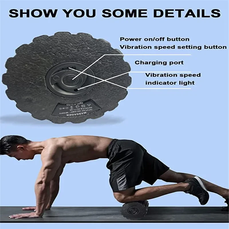 4-Speed Vibrating Electric Yog - Yoga Fitness Massage avaliação e preço