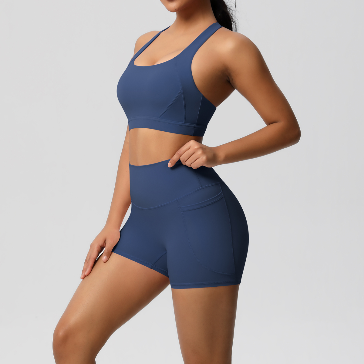 2PCS Sportswear With Pocketed  - Yoga Fitness Zumba avaliação e preço