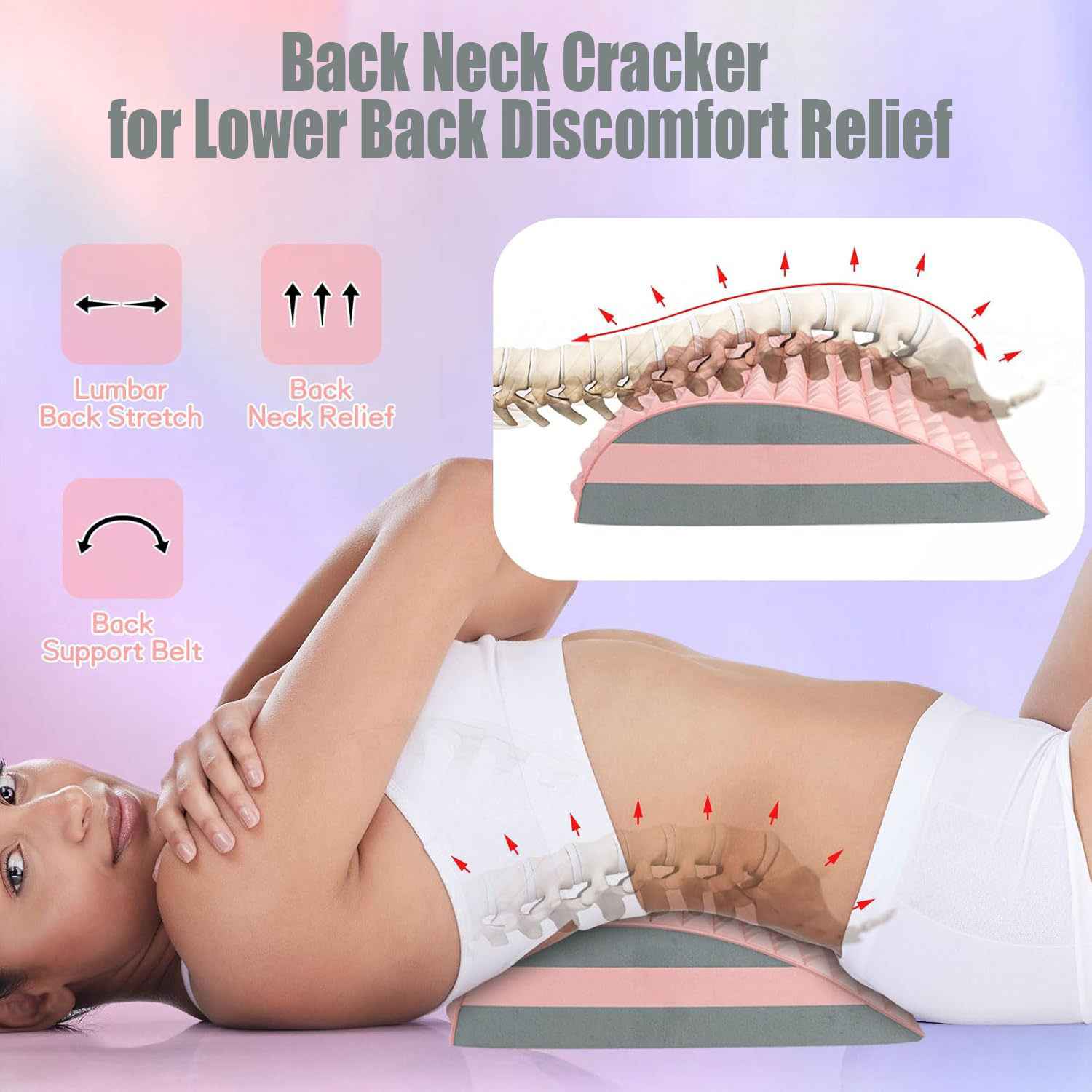 Yoga Back Trainer Lumbar Suppo - Yoga Fitness Massage avaliação e preço