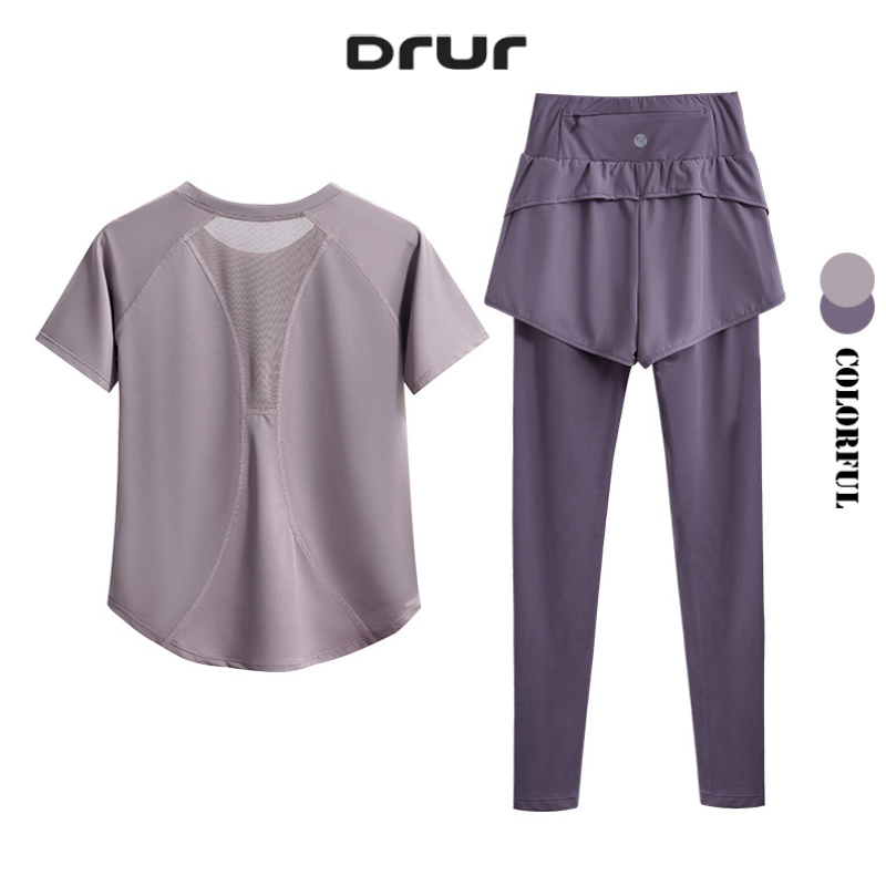 DRUR Women Yoga Pant Sets 2 Pi - Yoga Fitness Zumba avaliação e preço